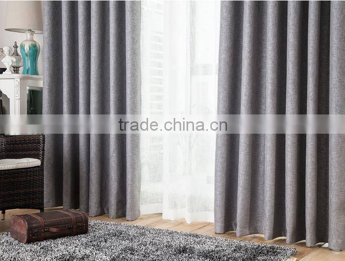 cheap curtain fabric 100% Linen blackout curtain fabric fabric for curtains