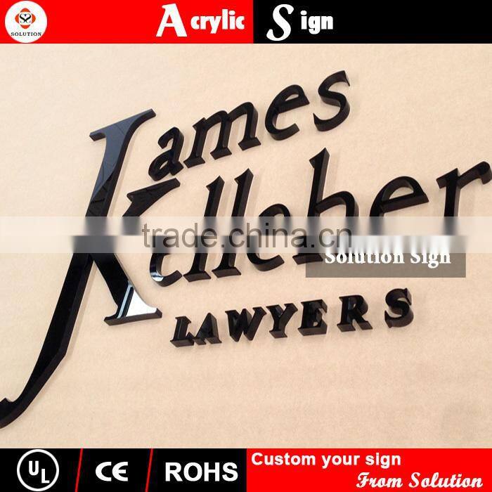 3D embossing acrylic letter sign