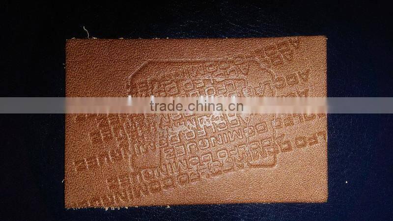 embossed debossed printed leather patch for sofa & shoes