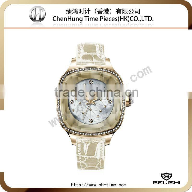 5 atm water resistant stainless steel watch elegance 2014 wrist watch genuine leather watch