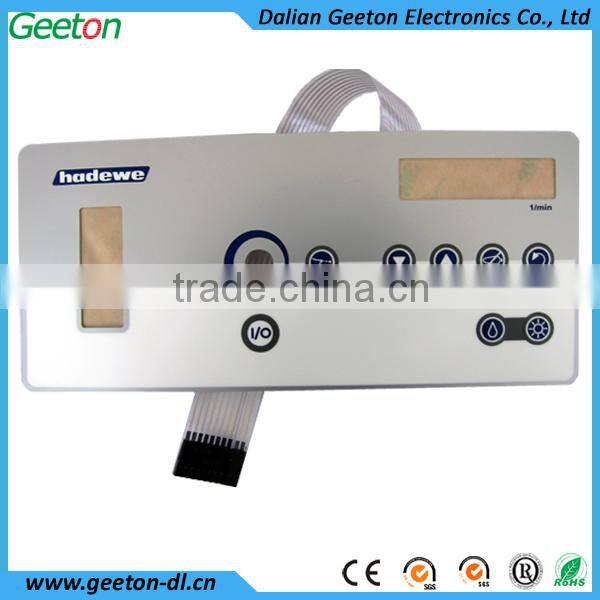 Tactile Embossed Button Membrane Panel