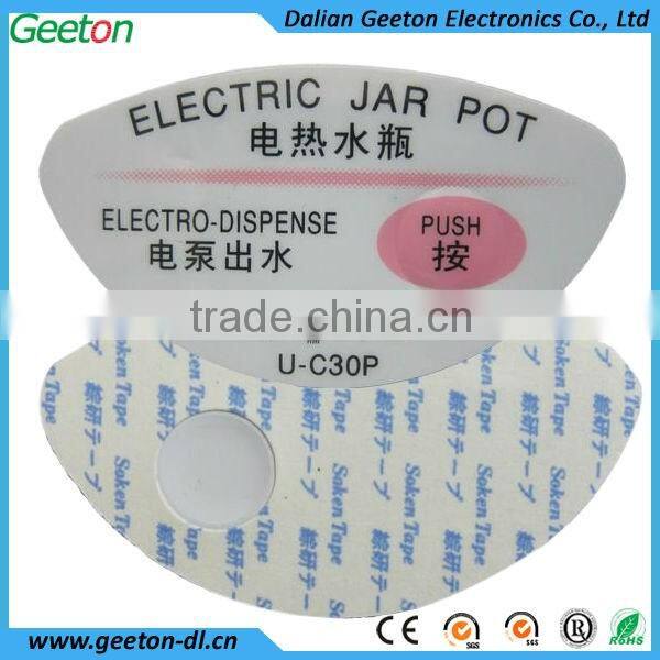 China 2014 OEM Black Scratch-proof Nameplares Insulating Plate