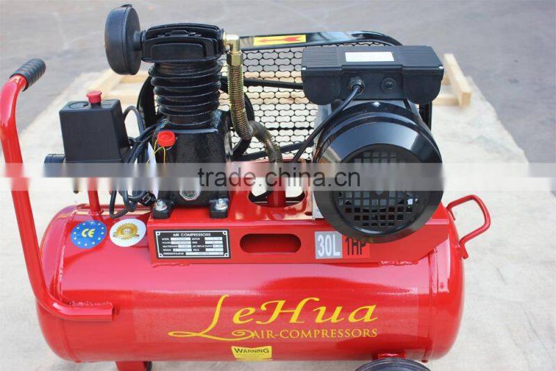 1hp 0.75kw 1400RPM 8bar 30L air compressor