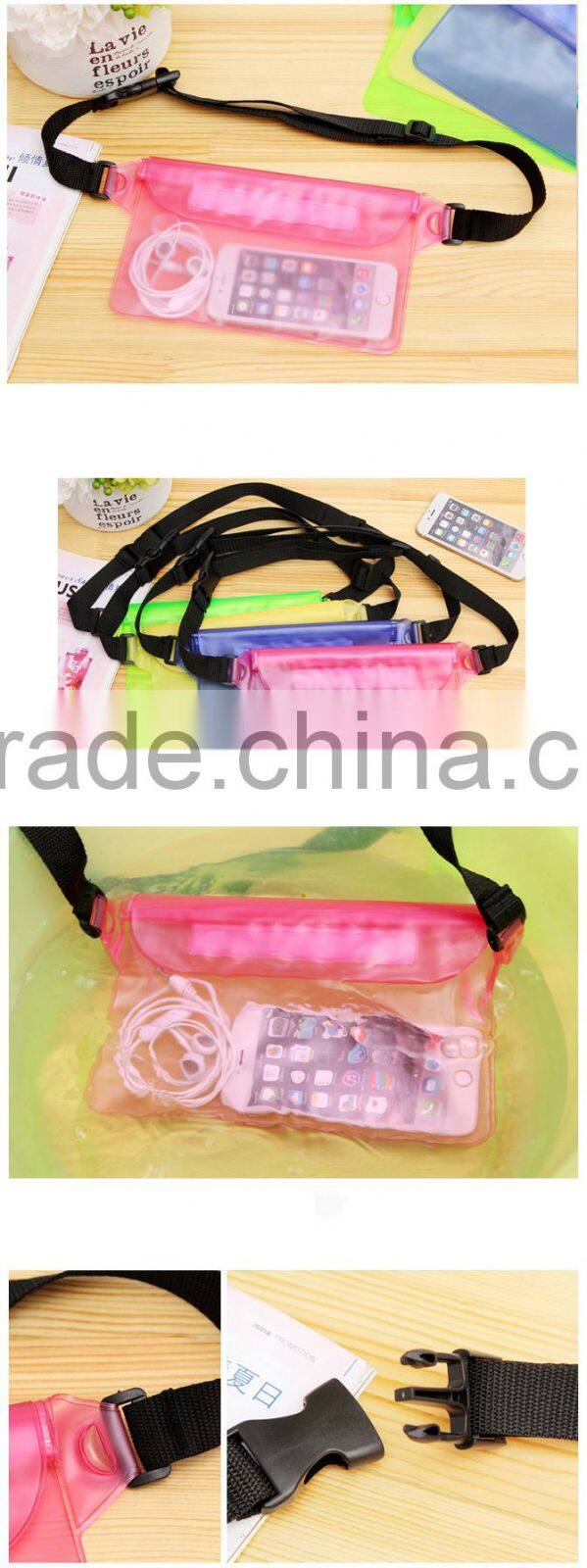 Outdoor swimming drifting PVC waterproof waist pouch