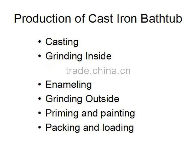 glazed bath tub for shower and soaking with pillow