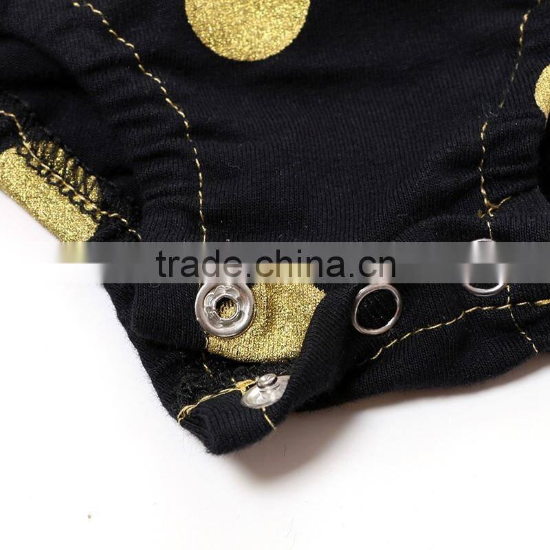 Wholesale Latest Newborn Baby gir Baby Toddler Clothing black Cotton Baby Romper for Infant Toddler wear