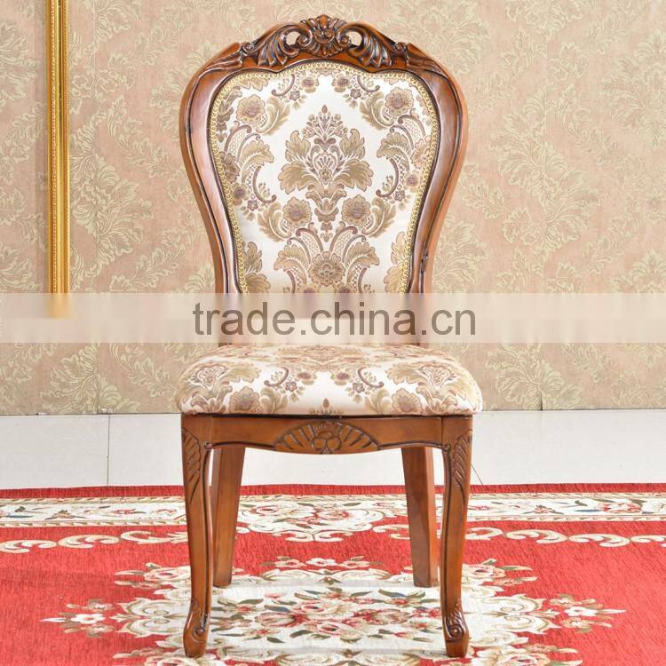 No Folded wood chair baroque wooden dining room chair