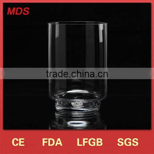 Tall good quality clear round belly 24 inch glass vase cylinder