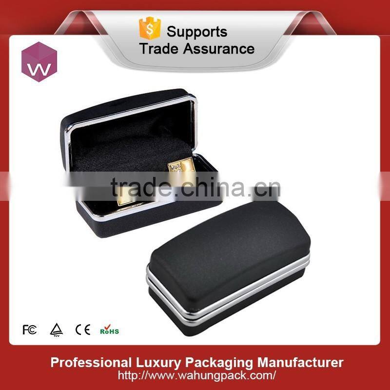 Customized leather cufflinks boxes packaging