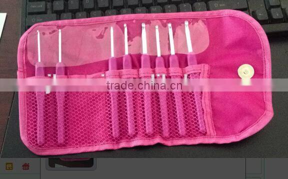 9pcs/11pcs Colorful Metal Crochet Hook Set Aluminum knitting needle set