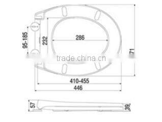 Classic standard round European style design PP cover JY7131Q-PP