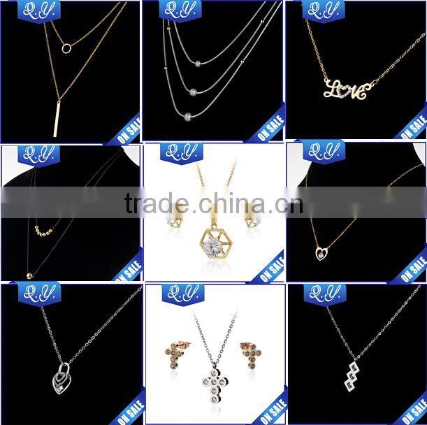 Fashion Jewelry Silver Color Shiny Gemstone Butterfly Pendant Necklace