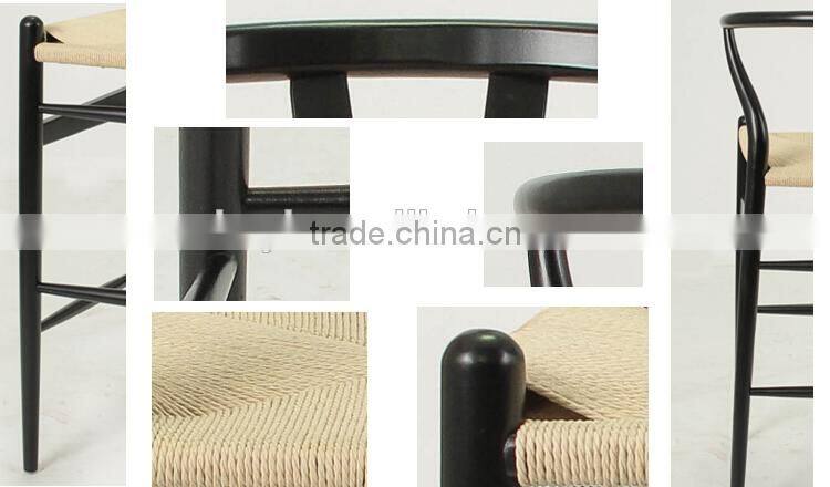 Hans Wegner Wooden Black Arm Y Barstool/ Wishbone chair(CH-512R)