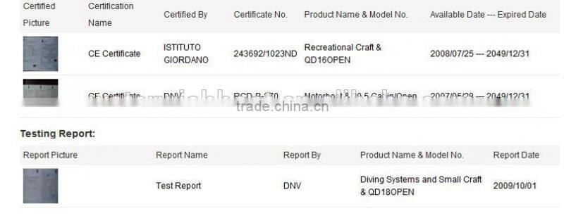 QD 25 cabin center console fiberglass fishing boat