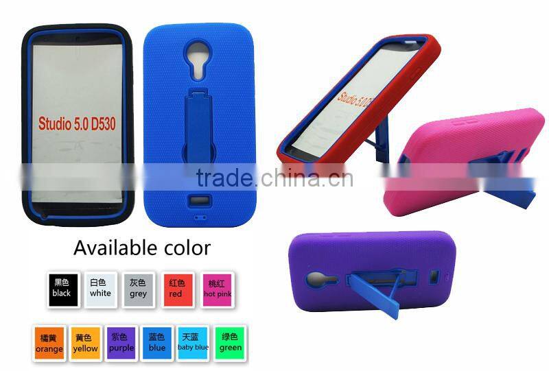 wholesales price popular tough robot shockproof PC+Silicone rubber case for Blu studio 5.0 D530