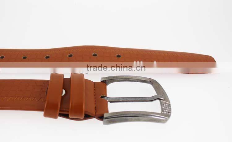 New designer man Orange PU leather jeans belt in Yiwu