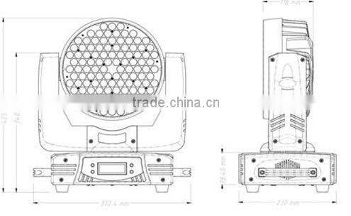 Wash LED moving head light 108*3W EV WM3108