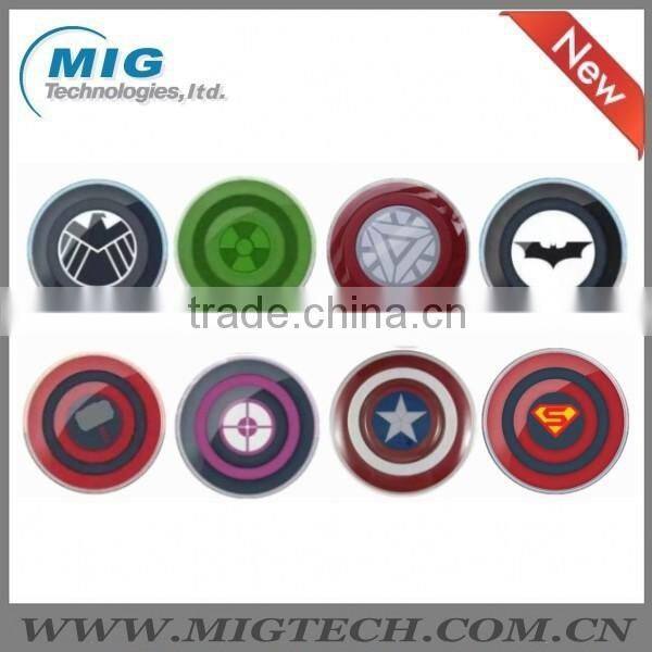 For samsung S6 edge QI wireless charger, for Samsung S6 edge Avengers edition Wireless charging pad Captain America Shield
