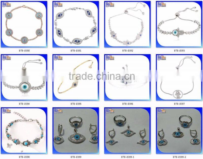 Alibaba Express Hamsa Hand Evil Eye Wire Cuff Bangle Bracelet, Custom Cheap Alloy Expandable Wire Evil Eye Bangle Bracelet