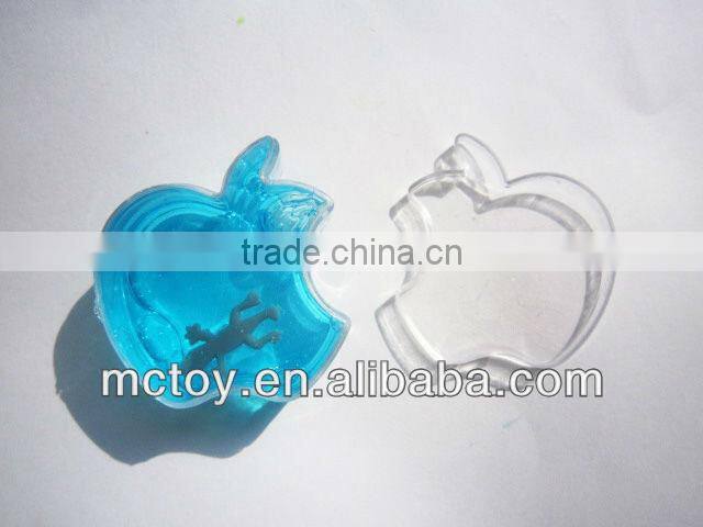 Factory price Apple shape crystal Putty slime crystal gift crystal slime toys