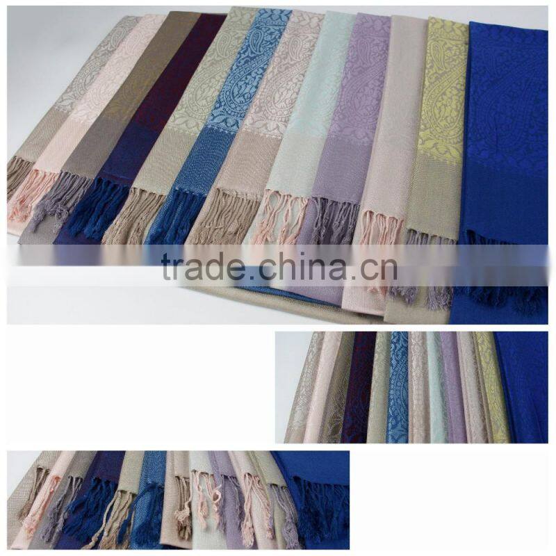 Viscose Yarn- dyed Fashion Reversible Scarf