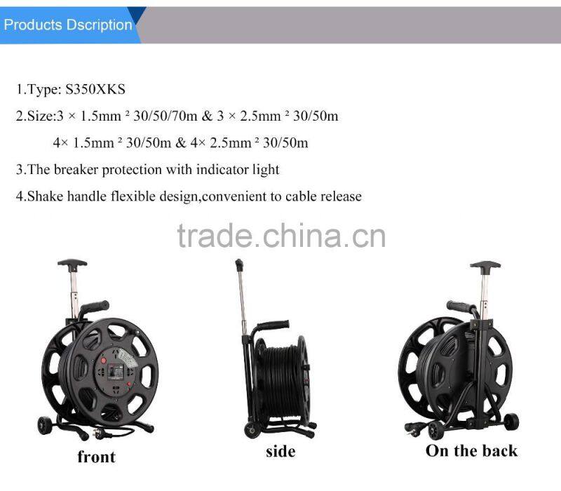 2016 Good Quality electric retractable cable reel cable reel storage rack automatic cable reel