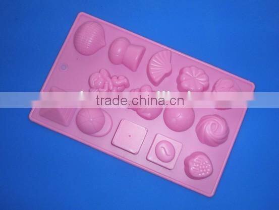 FDA/LFGB/SGS approved high quality 3 kinds flower shape chocolate mold
