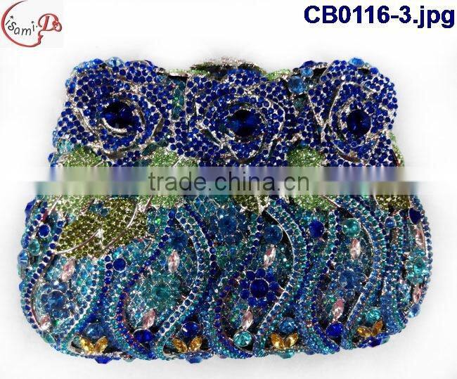 Multicolor and too beans/stones of shinning bag for weeding party CB0116-13