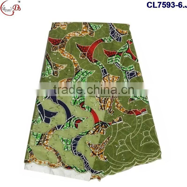 CL7593 2016 Chowleedee High quality Top Fashion Latest Design wax lace