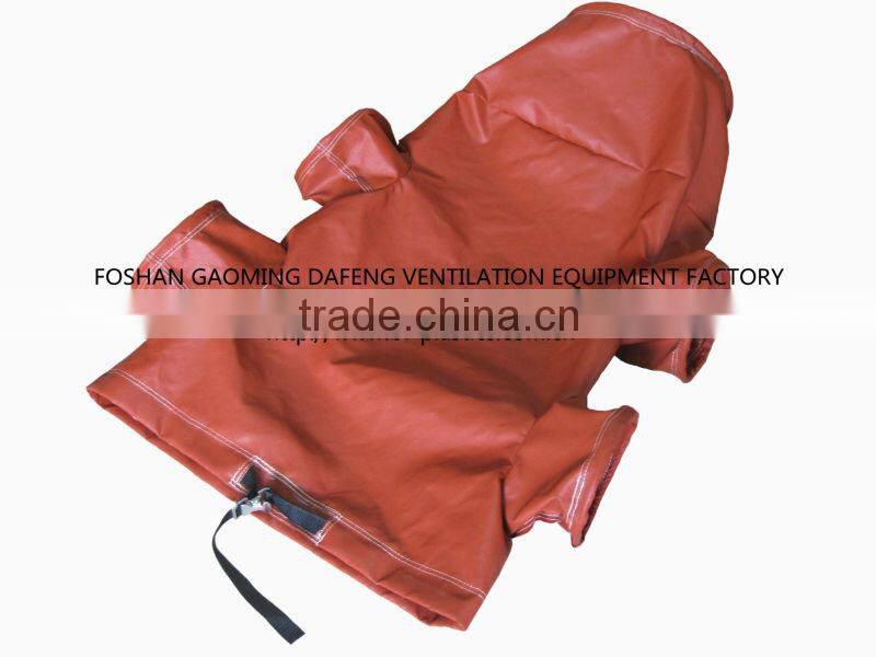 800Celsius layflat ventilation reducing heater duct in red