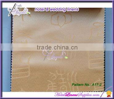 square 90" * 90" poly jacquard tablecloths with floral pattern for table decorations in wedding events