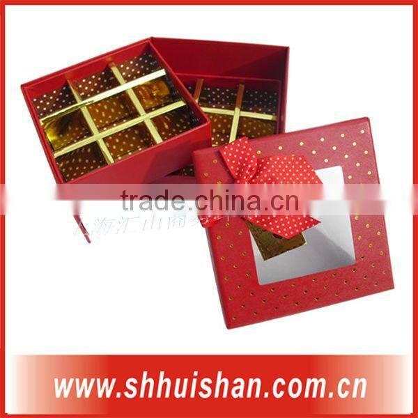 6 case chocolate box on the gift box