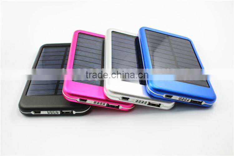 Portable universal solar charger, factory outlet price solar phone charger, green energy solar power bank