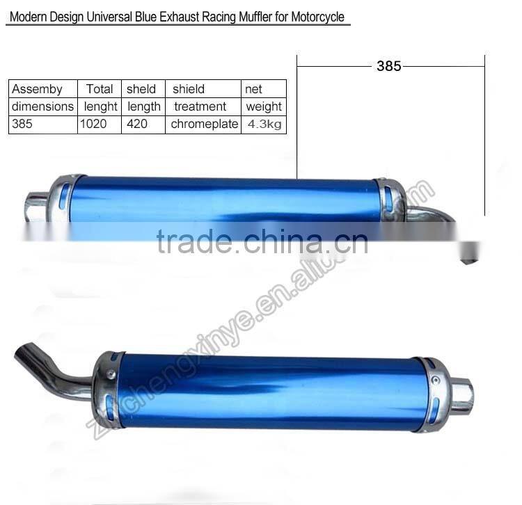 Modern Design Universal Blue Exhaust Racing Muffler for Motorcycle
