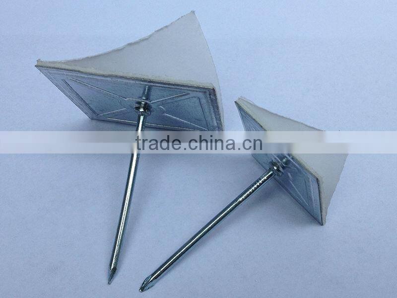 Insulation Anchor, Self Adhesive Hanger Pin With Cap & Washer