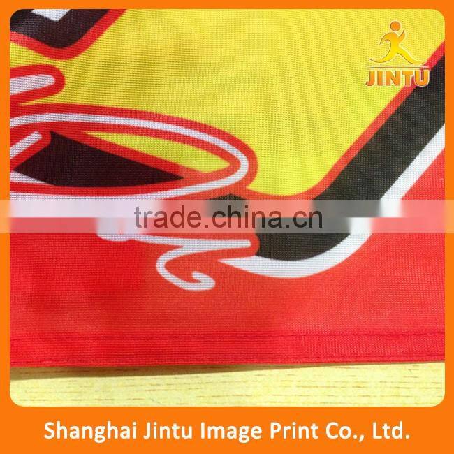 Sublimation printing promotonal 110g polyester custom hand waving flag