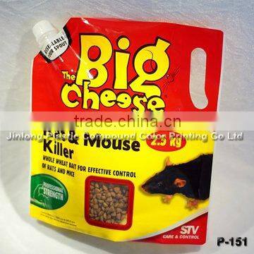 Customized colorful liquid stand up spout, pouch with spout