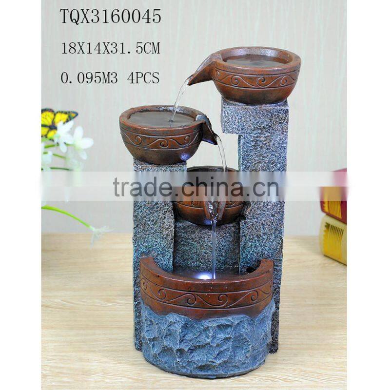 Cheap price resin indoor mini garden waterfountain