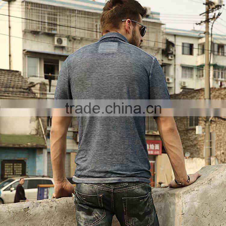 Wholesale Short Sleeve Mens Tops Men Polo T-shirts and Embroidery Design or T Shirts With Collars