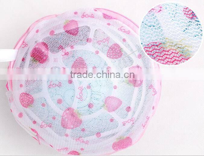 YIWU RODA 100%polyester cylinder printed double mesh washing bag