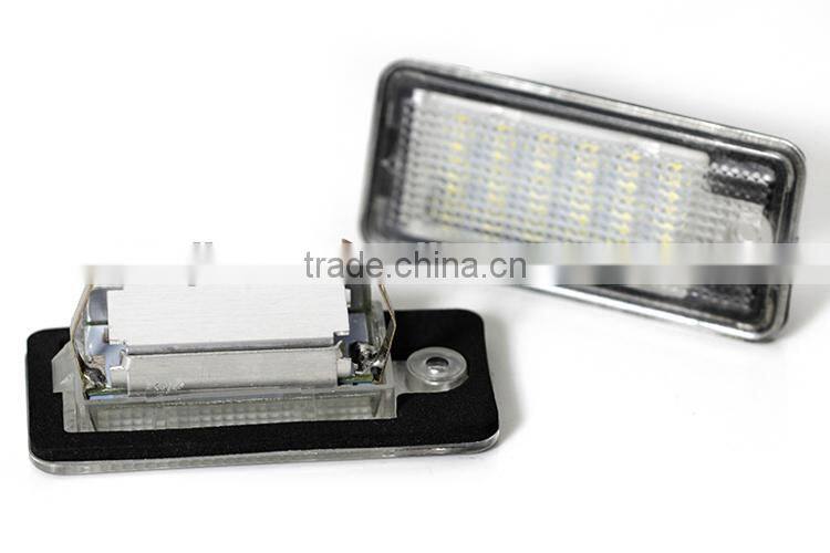 DC12-30V number plate light one year warranty canbus led license plate light for A udi