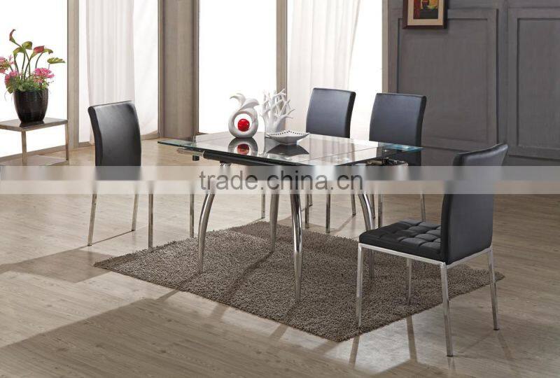 Z656 Industrial Style Dining Chair Leather Brown Leather Chair Metal Dining Chairs