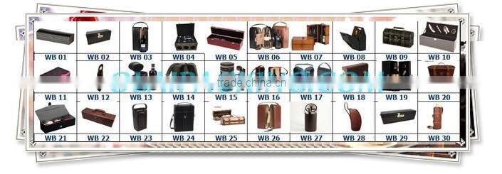 exquisite promotion gift leather wine box hot sale