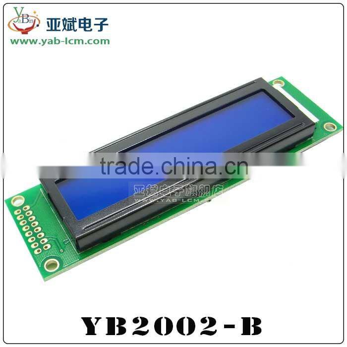 customization yellow blue gray lcd display 20x2 character lcd module