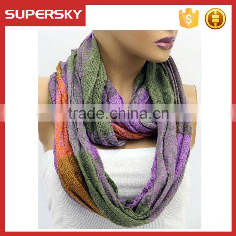 A-45 funky women scarf fancy infinity scarves women colored infinity scarf