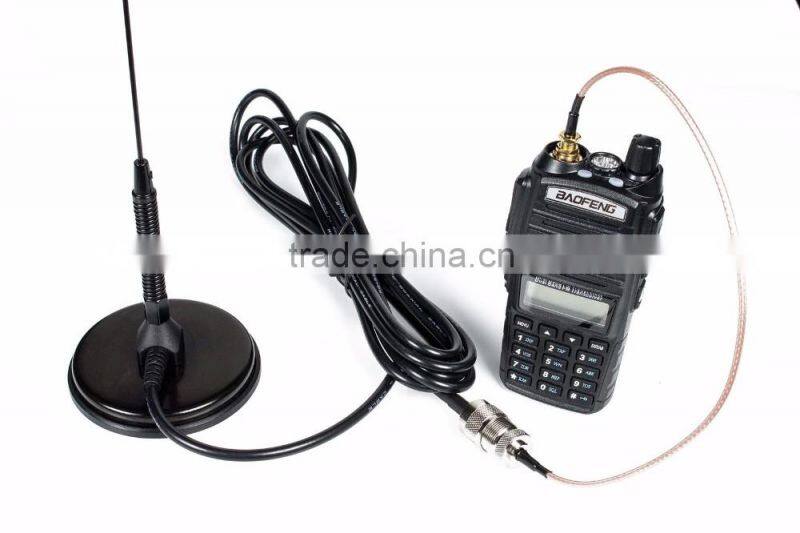 NA-771,UT-72 Radio Antenna SMA Female Coil 19" Magnetic Mount VHF UHF 144/430Mhz,UT-72