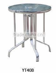restaurant outdoor stainless steel round coffee table YT40B