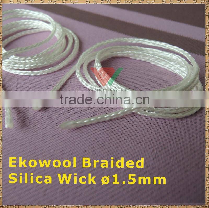 High Promotion Braided 1.5mm silica cord for E cigarette Ekowool silica cord All kinds of Atomizers