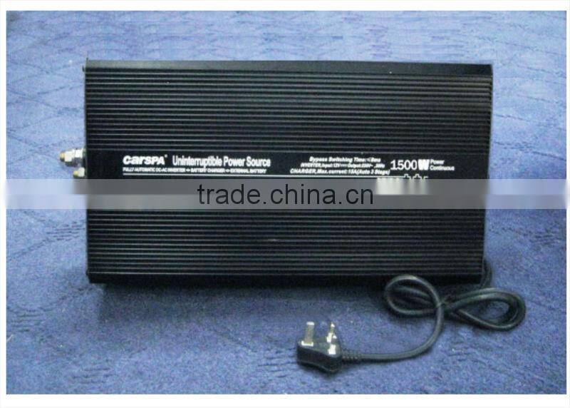 inverter with charger for power back up UPS series 12V DC TO 230V AC 1500W 15A modified sine wave power (UPS1500)