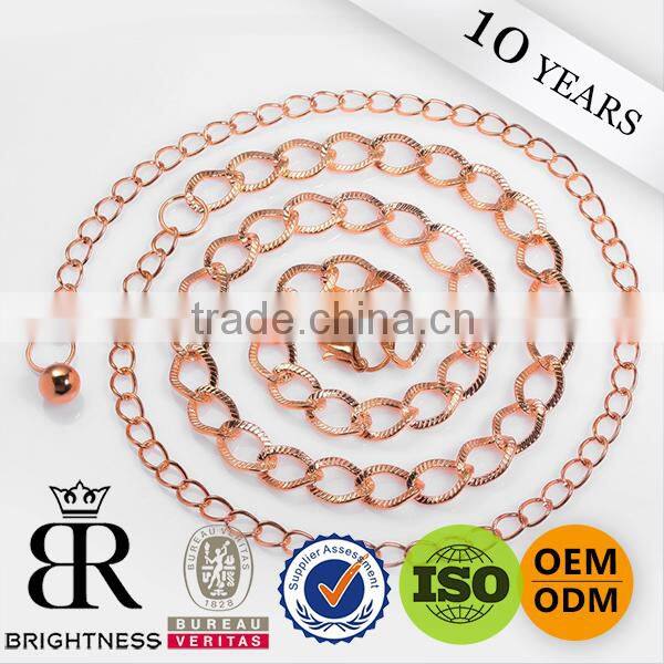 Fashion clothes chains of metal belt jeans chain Brightness F1-80117